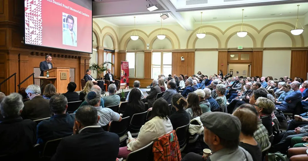 Audience at the Daniel Pearl Memorial Lecture at Stanford