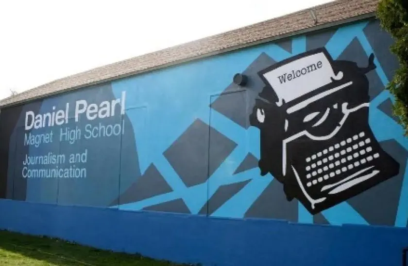 Students at Daniel Pearl Magnet High School